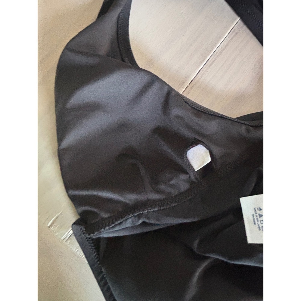 Lands End Womens Black Surplice V-Neck Tankini Swim Top Size 8 Solid Sleeveless - Picture 9 of 10